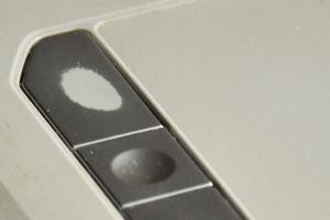 Silver touchpad key, a hole